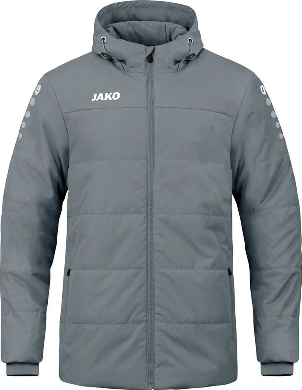 JAKO Coachjas Team Met Capuchon Steengrijs Maat 3XL