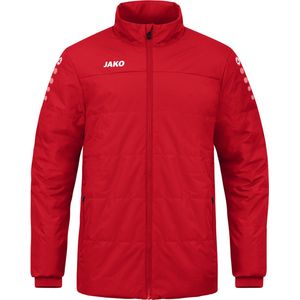Jako - Team Coachvest - Coachjas - Rood - Waterafstotend, Thermische Wattering