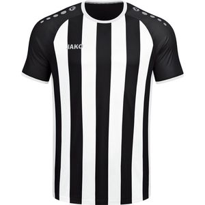 JAKO - Jersey Inter (Korte Mouw), Uniseks-Volwassene, Zwart/Wit/Zilver, L