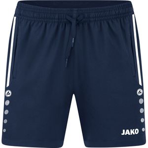 Jako - Short Allround - Blauwe Voetbalshort Kids-128