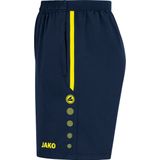 Jako - Allround Short - Kids Voetbalshort - Marineblauw/Fluogeel