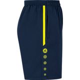 Jako - Allround Short - Kids Voetbalshort - Marineblauw/Fluogeel