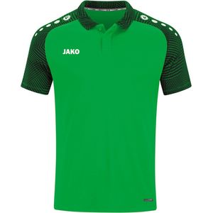 JAKO - Prestatiepoloshirt, Uniseks-Volwassene, Zacht Groen/Zwart, M