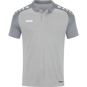 JAKO - Prestatiepoloshirt, Uniseks-Kind, Zachtgrijs/Steengrijs, 164