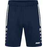 Jako - Allround - Trainingsshort - Marineblauw/Fluogeel - Kinderen