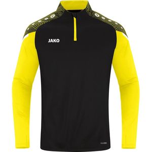 Jako Performance Ziptop Heren - Zwart / Zachtgeel