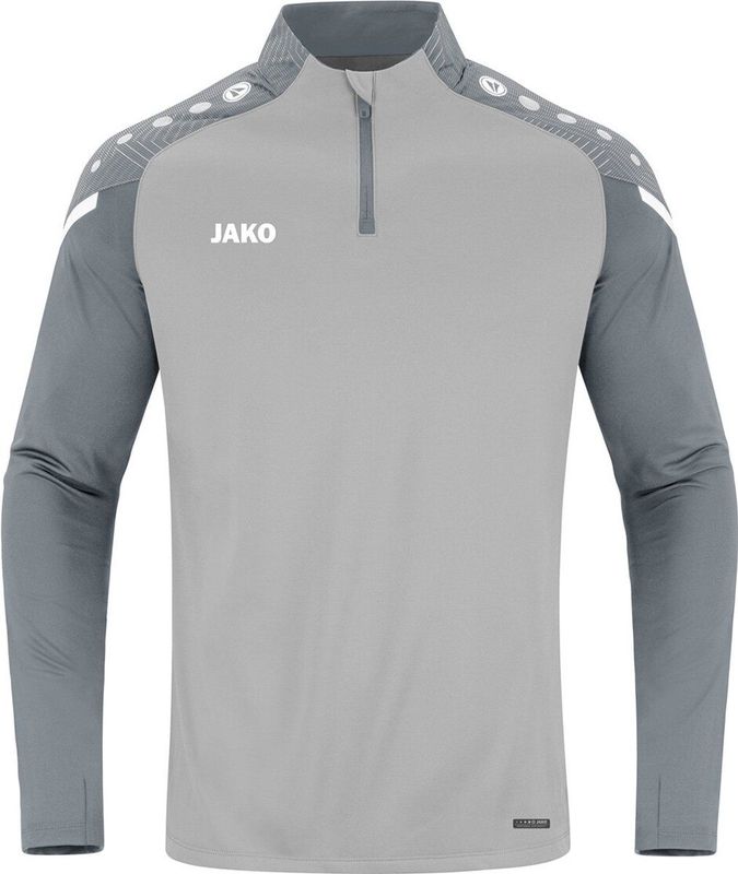 Jako - Ziptop Performance - Grijs - Voetbalshirt Kids