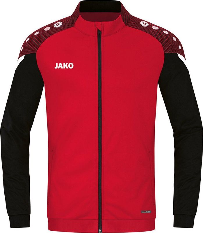 JAKO Polyesterjas Performance Kind Rood-Zwart