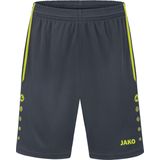 JAKO - Allround Sportbroek, Uniseks-Kind, Antraciet/Citroen, 116