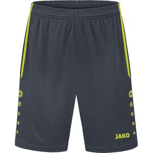 JAKO - Allround Sportbroek, Uniseks-Kind, Antraciet/Citroen, 116