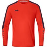 JAKO - Keepersshirt Power (Lange Mouw), Uniseks-Volwassene, Vlam/Marine, XL