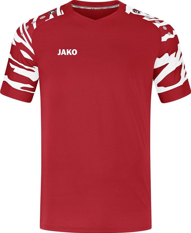 JAKO Shirt Wild Korte Mouw Rood-Wit