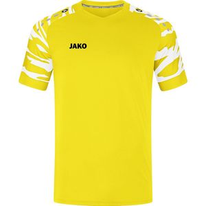 JAKO Shirt Wild Korte Mouw Citroen-Wit
