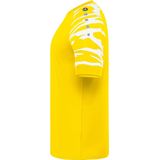 JAKO Shirt Wild Korte Mouw Citroen-Wit