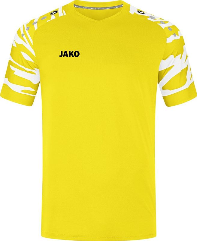 JAKO Shirt Wild Korte Mouw Citroen-Wit