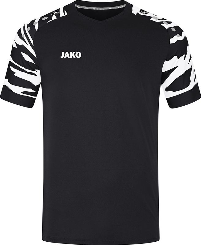 JAKO Shirt Wild Korte Mouw Zwart-Wit