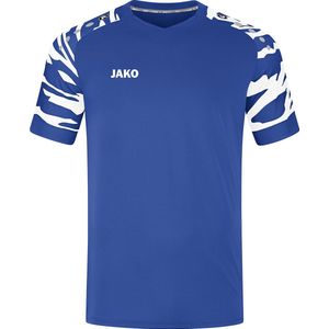 JAKO Shirt Wild Korte Mouw Royal-Wit