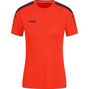 Jako - Power Shirt - Korte Mouw - Oranje - Dames