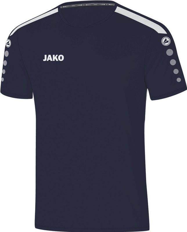 Jako - Power Shirt - Korte Mouw - Marine - 100% Gerecycled Polyester