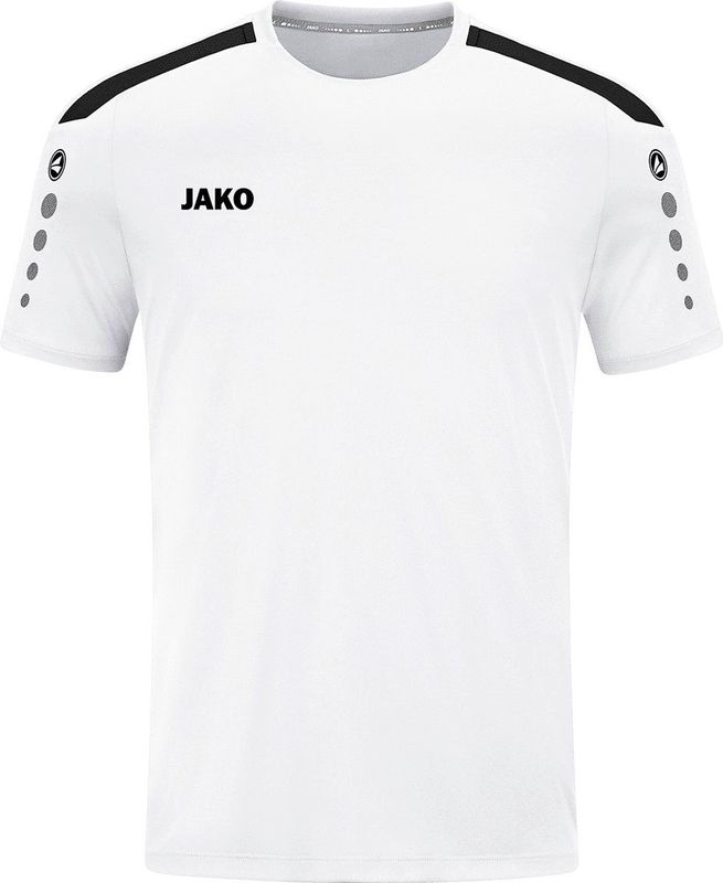 JAKO - Jersey Power (Korte Mouw), Uniseks-Kind, Wit, 116