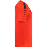 Jako - Power Shirt - Korte Mouw - Flame / Marine - 100% Gerecycled Polyester