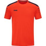 Jako - Power Shirt - Korte Mouw - Flame / Marine - 100% Gerecycled Polyester
