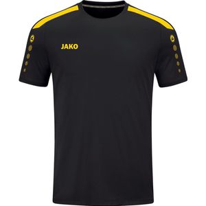 JAKO Shirt Power Korte Mouw Zwart-Geel