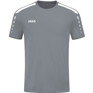 Jako - Power Shirt Korte Mouw - Steengrijs - Heren Sportshirt