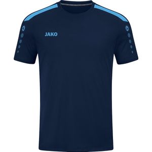 JAKO Shirt Power Korte Mouw Marine-Blauw Maat M