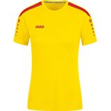 JAKO Shirt Power Korte Mouw Geel-Blauw