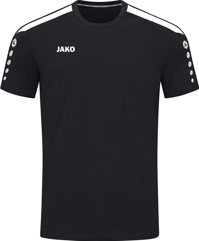 Jako - Power T-Shirt - Zwart - Biokatoen en Polyester