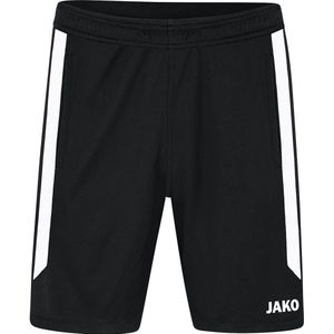 Jako - Power Korte Broek - Zwart / Wit - Polyester - Extra Diepe Zijzakken