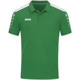 JAKO - Power Polo - Poloshirt - Groen - 70% (Bio) Katoen, 30% (Gerecycled) Polyester