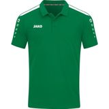 JAKO - Power Polo - Poloshirt - Groen - 70% (Bio) Katoen, 30% (Gerecycled) Polyester