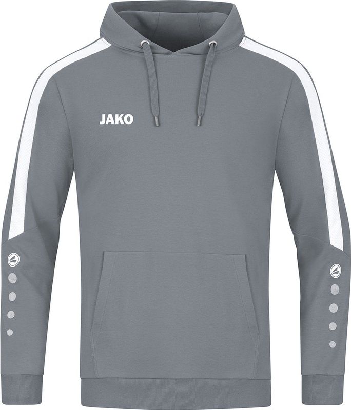 Jako Power Sweater Met Kap Dames - Steengrijs