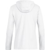 JAKO Power Jas - Wit-Rood - Polyester - Met Capuchon