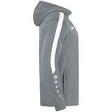 Jako - Power - Jas - Steengrijs - 100% Polyester, Fleece Binnenzijde