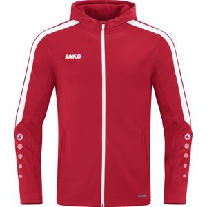 JAKO Power Jas met Capuchon Rood Maat 4XL