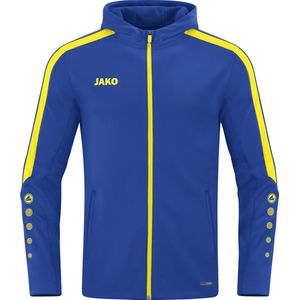 JAKO Power Jas - Royal-Geel - Met Capuchon
