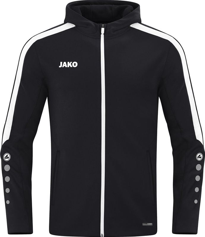 JAKO - Krachtige Jas Met Capuchon, Uniseks-Volwassene, Zwart, L