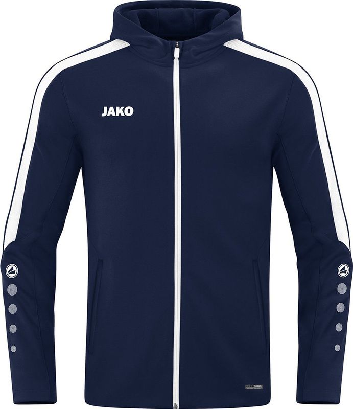 JAKO Power Jas met Capuchon Dames Marine Maat 34