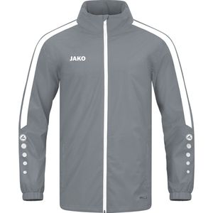 Jako - Power - Regenjas - Steengrijs - Waterafstotend - 100% Polyester
