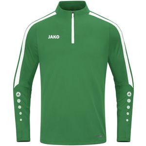 Jako Power Ziptop Kinderen - Sportgroen Wit