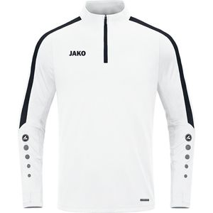 Jako Power Ziptop Heren - Wit Zwart