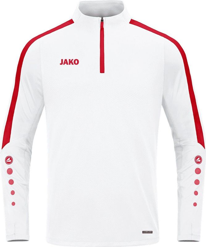 Jako Power Ziptop Kinderen - Wit Rood