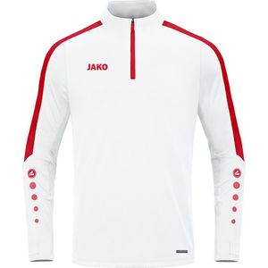 Jako Power Ziptop Heren - Wit Rood