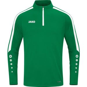 Jako Power Ziptop Heren - Sportgroen / Wit | Maat: XXL