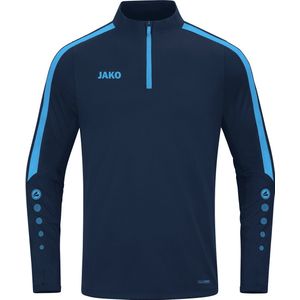 Jako Power Ziptop Heren - Marine Wit