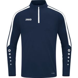 Jako Power Ziptop Heren - Marine Wit