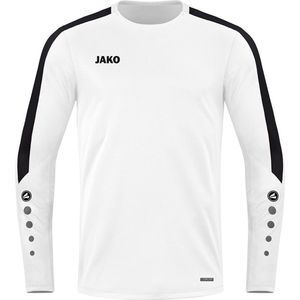 Jako - Power Sweater - Wit - 100% Gerecycled Polyester